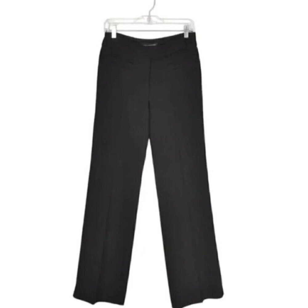 Sandra Angelozzi  Couture Wide Leg Black Pants Lined Size 6